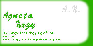 agneta nagy business card